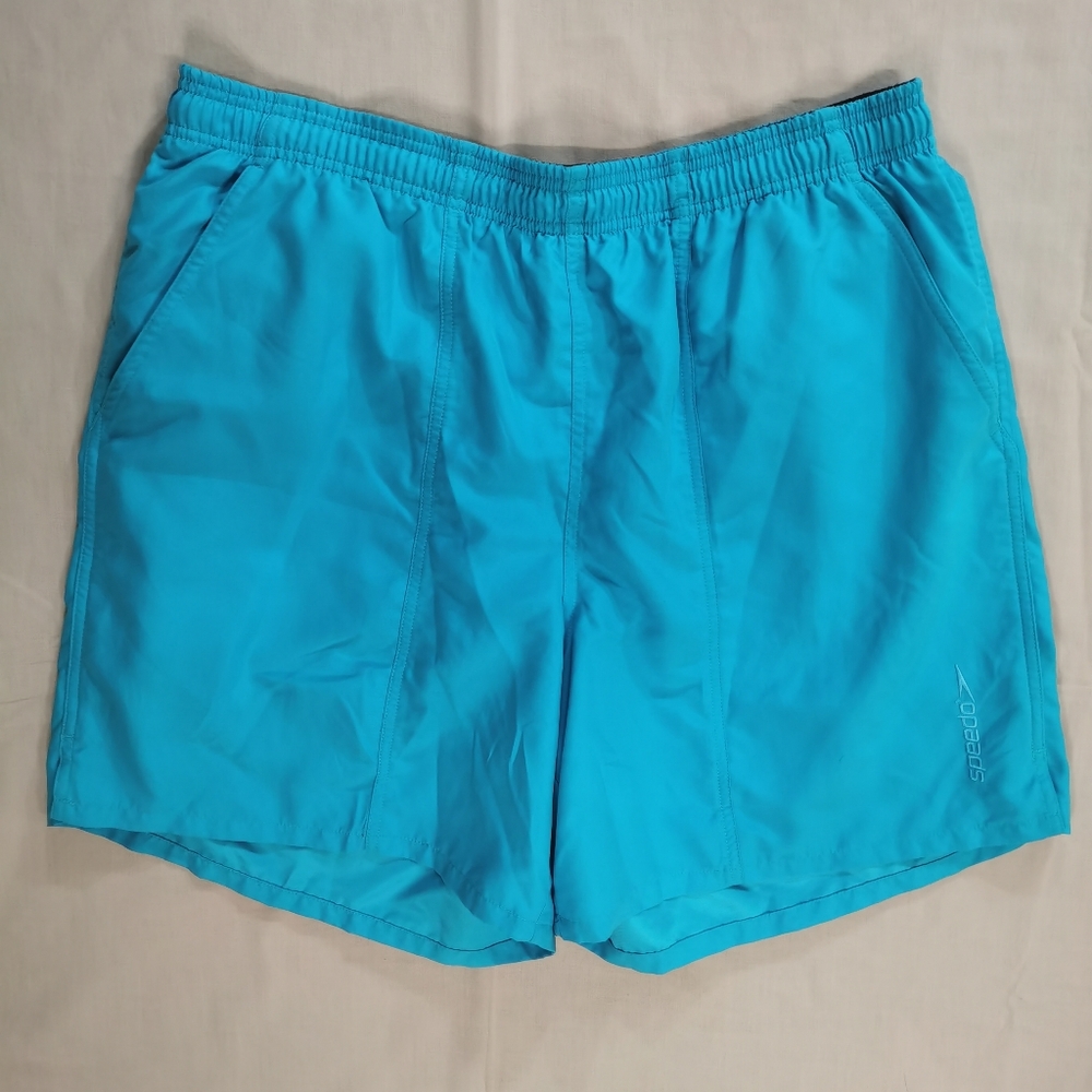 Speedo Men's Light Blue Swim Trunks Shorts L